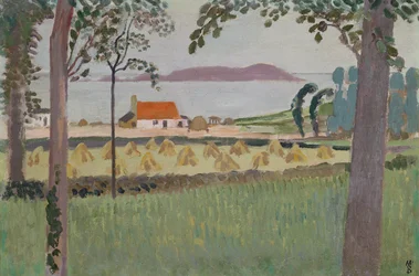 Der kleine Bauernhof in Louannec, 1911